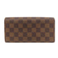 LOUIS VUITTON Long Wallet Purse N63209 Damier canvas Brown Portefeuille Sara