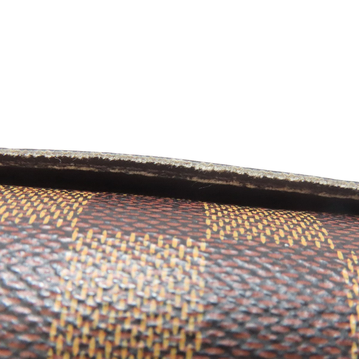 LOUIS VUITTON Long Wallet Purse N63209 Damier canvas Brown Portefeuille Sara