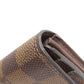 LOUIS VUITTON Long Wallet Purse N63209 Damier canvas Brown Portefeuille Sara
