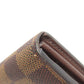 LOUIS VUITTON Long Wallet Purse N63209 Damier canvas Brown Portefeuille Sara