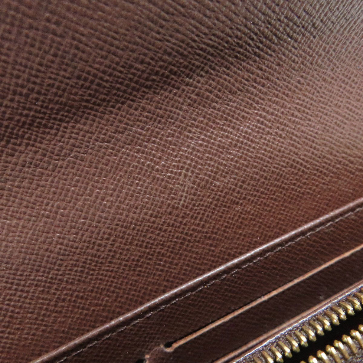 LOUIS VUITTON Long Wallet Purse N63209 Damier canvas Brown Portefeuille Sara
