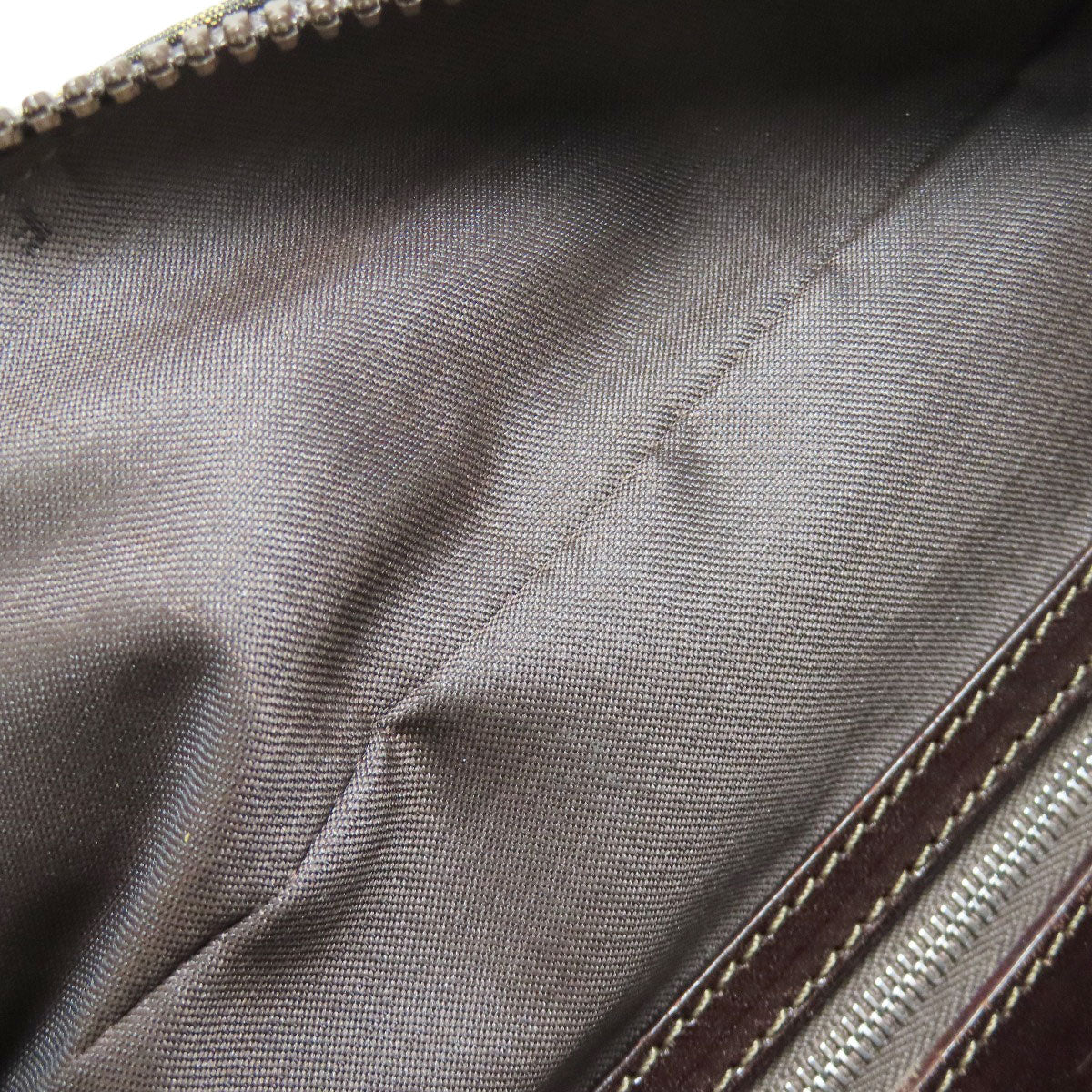 FENDI Handbag canvas Brown Zucca Pattern