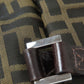FENDI Handbag canvas Brown Zucca Pattern