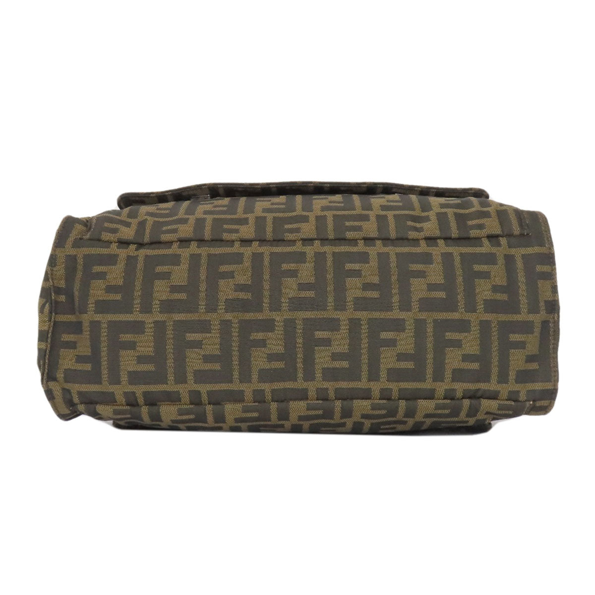FENDI Handbag canvas Brown Zucca Pattern