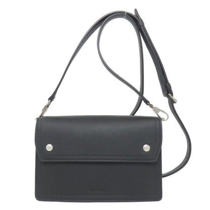 BURBERRY Shoulder Bag leather black logo