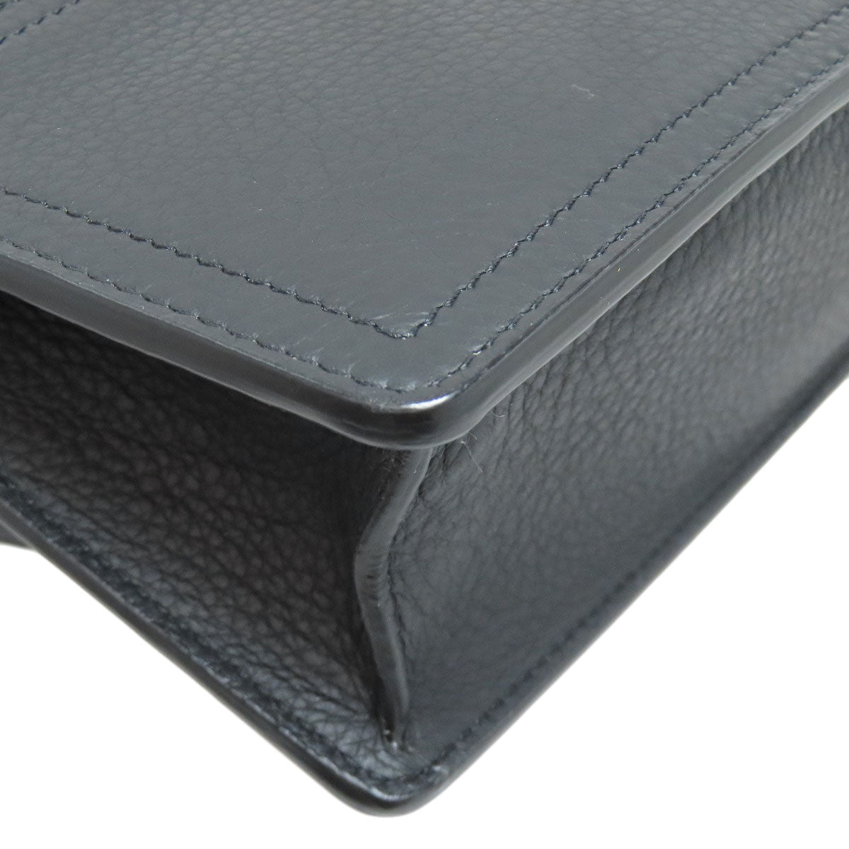 BURBERRY Shoulder Bag leather black logo