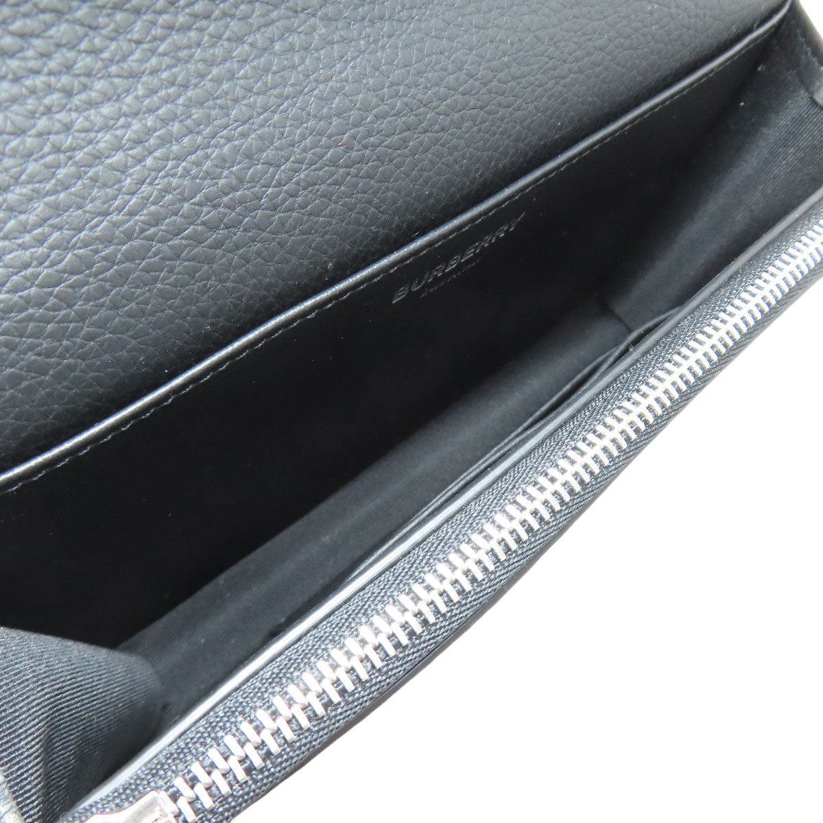 BURBERRY Shoulder Bag leather black logo