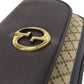 GUCCI Shoulder Bag 251820 canvas Brown Diamante ChainShoulder