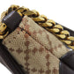 GUCCI Shoulder Bag 251820 canvas Brown Diamante ChainShoulder