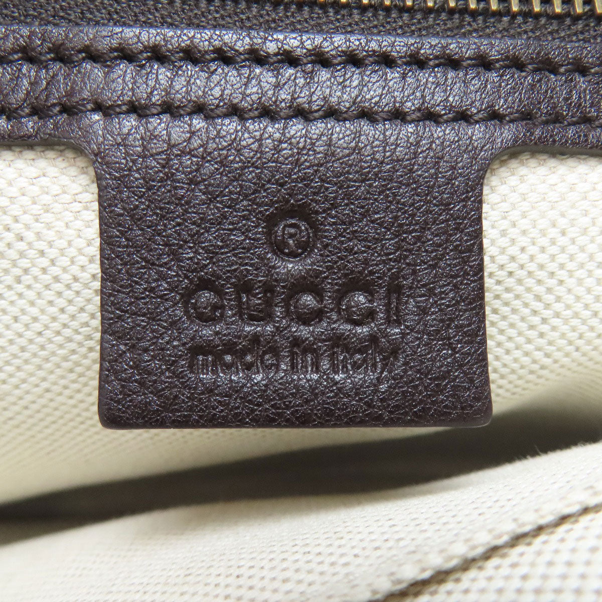 GUCCI Shoulder Bag 251820 canvas Brown Diamante ChainShoulder