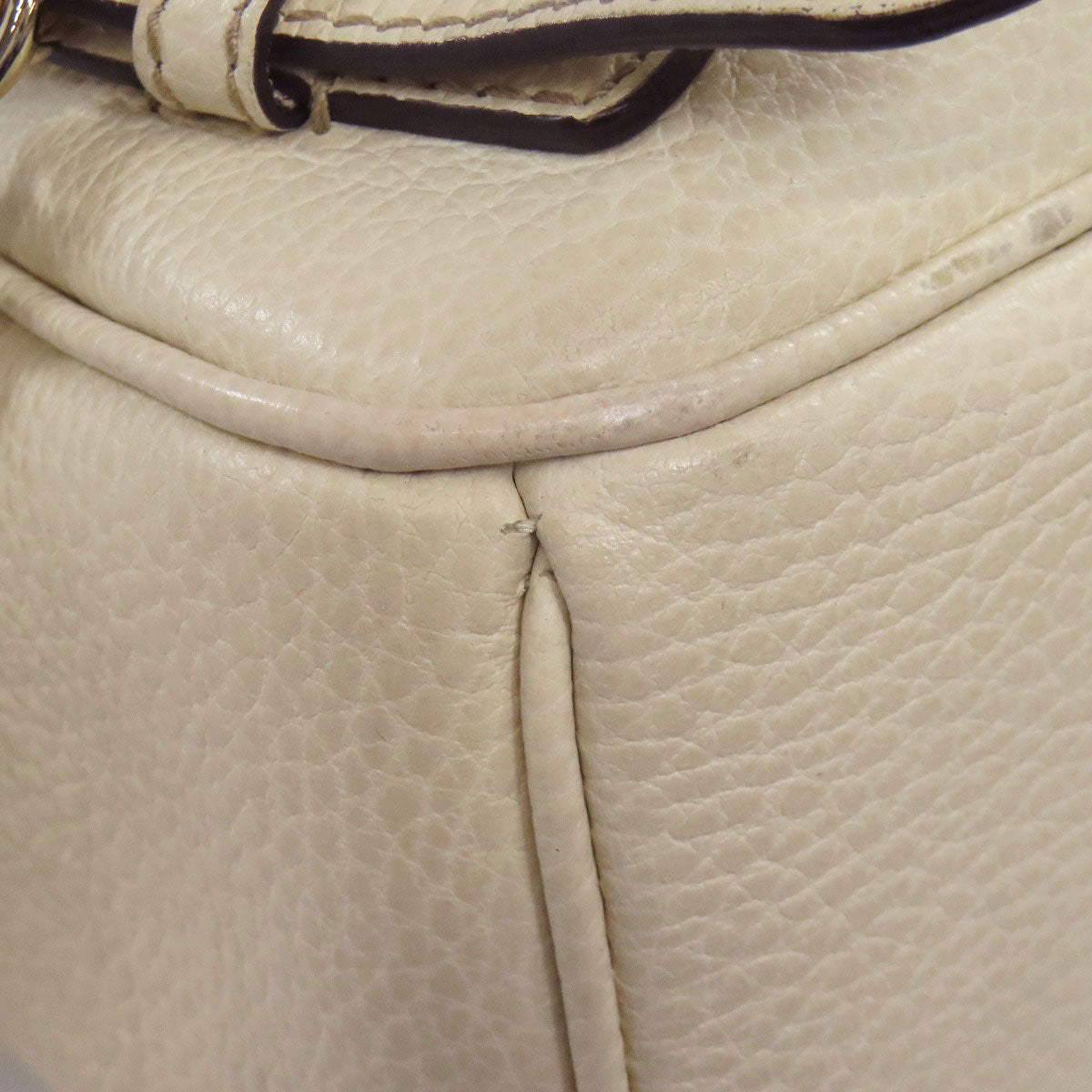 GUCCI Backpack 431570 leather white Soho