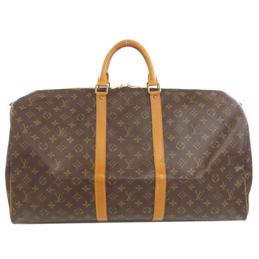 LOUIS VUITTON Boston Duffel bag M41424 Monogram canvas Brown Keepall 55