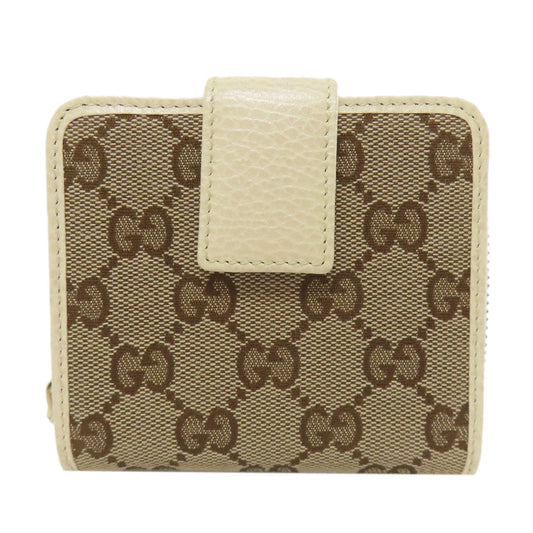 GUCCI Bifold Wallet 346056 canvas Brown Outlet GG