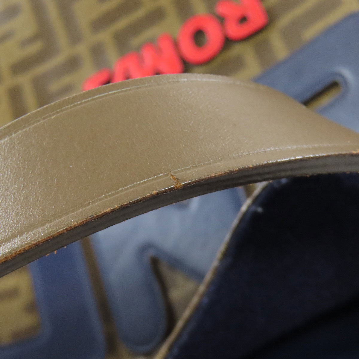 FENDI Tote Bag Coated canvas Brown Fila collaboration Zucca Pattern