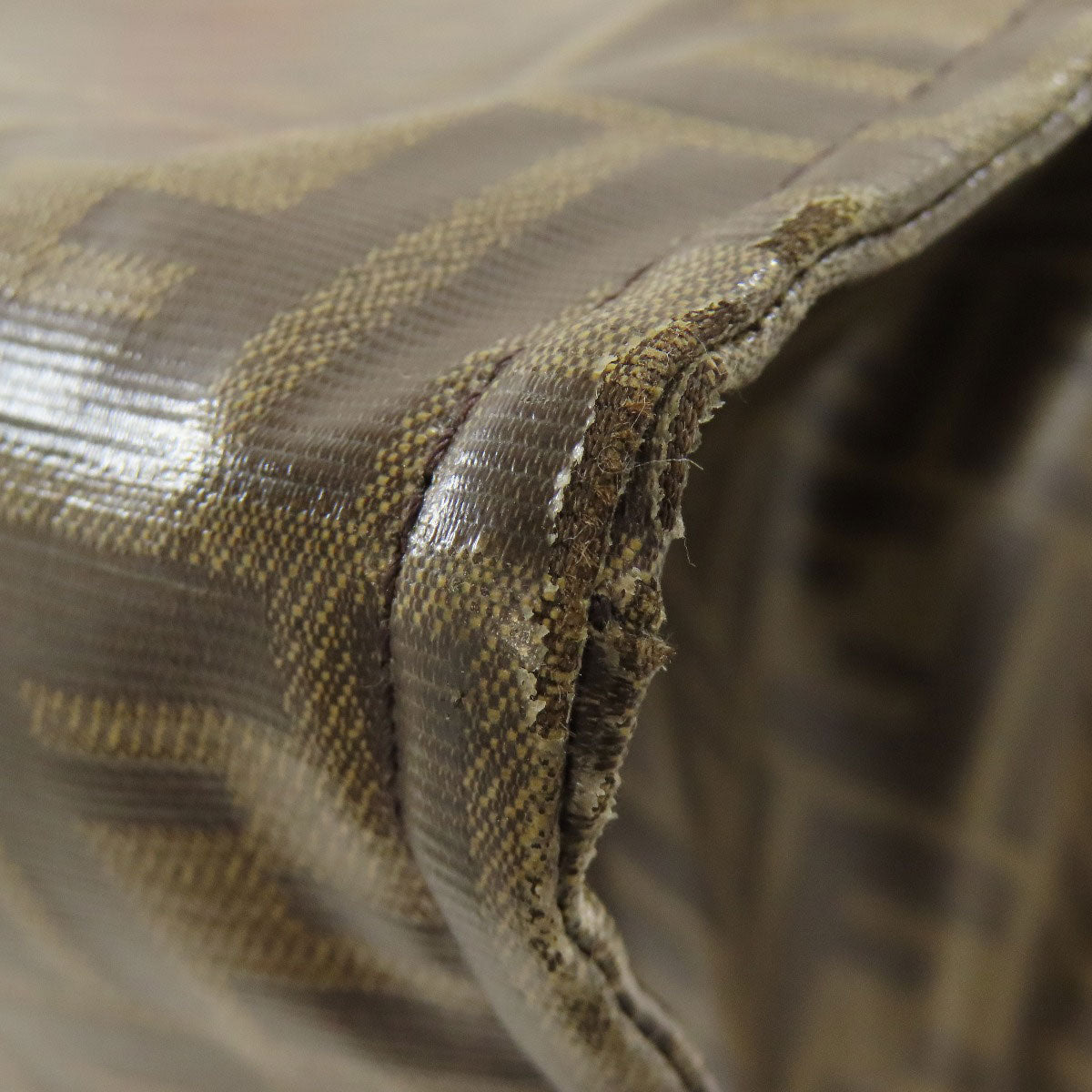 FENDI Tote Bag Coated canvas Brown Fila collaboration Zucca Pattern