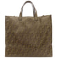 FENDI Tote Bag Coated canvas Brown Fila collaboration Zucca Pattern