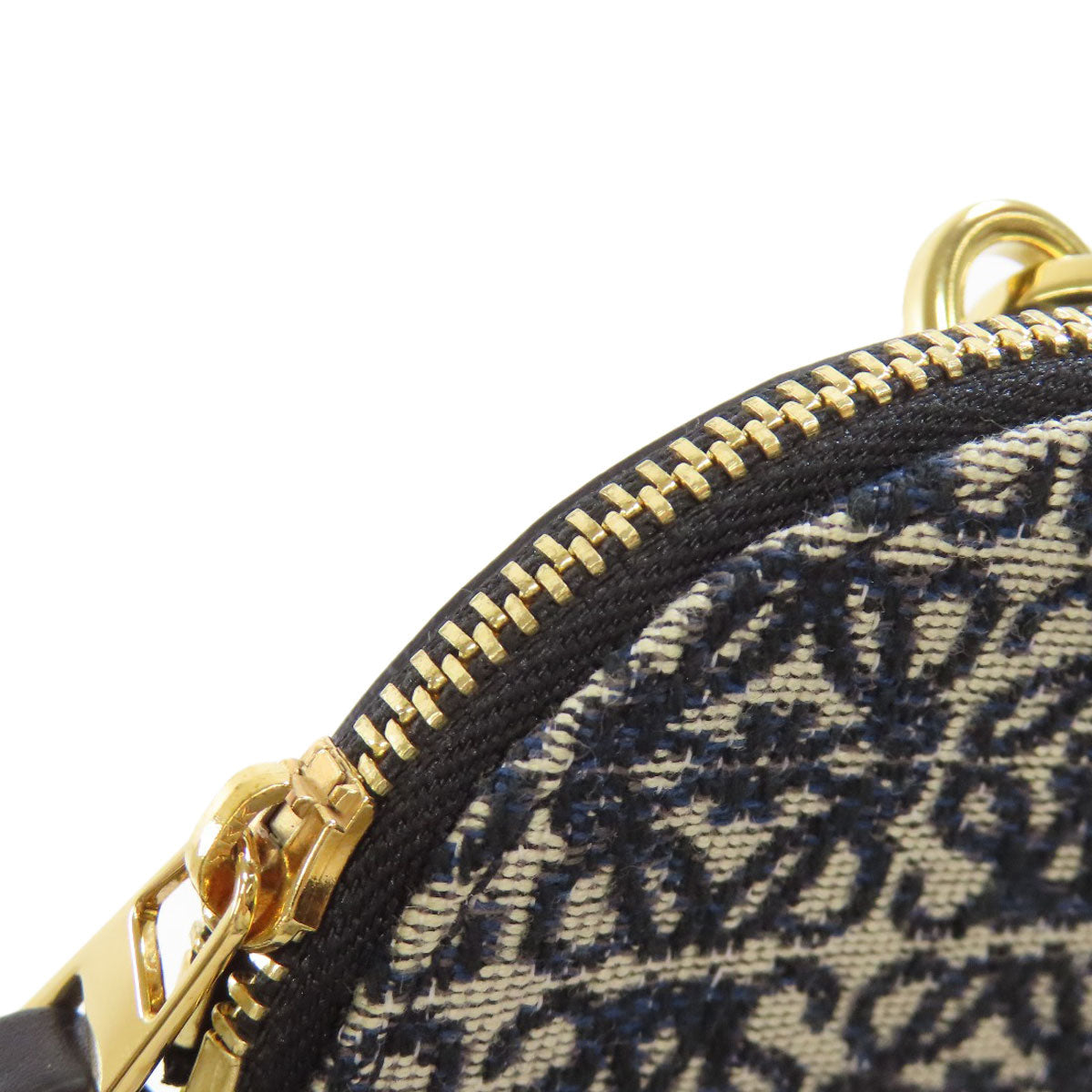 LOEWE Accessory pouch canvas Navy Cookie Charm Pouch Anagram