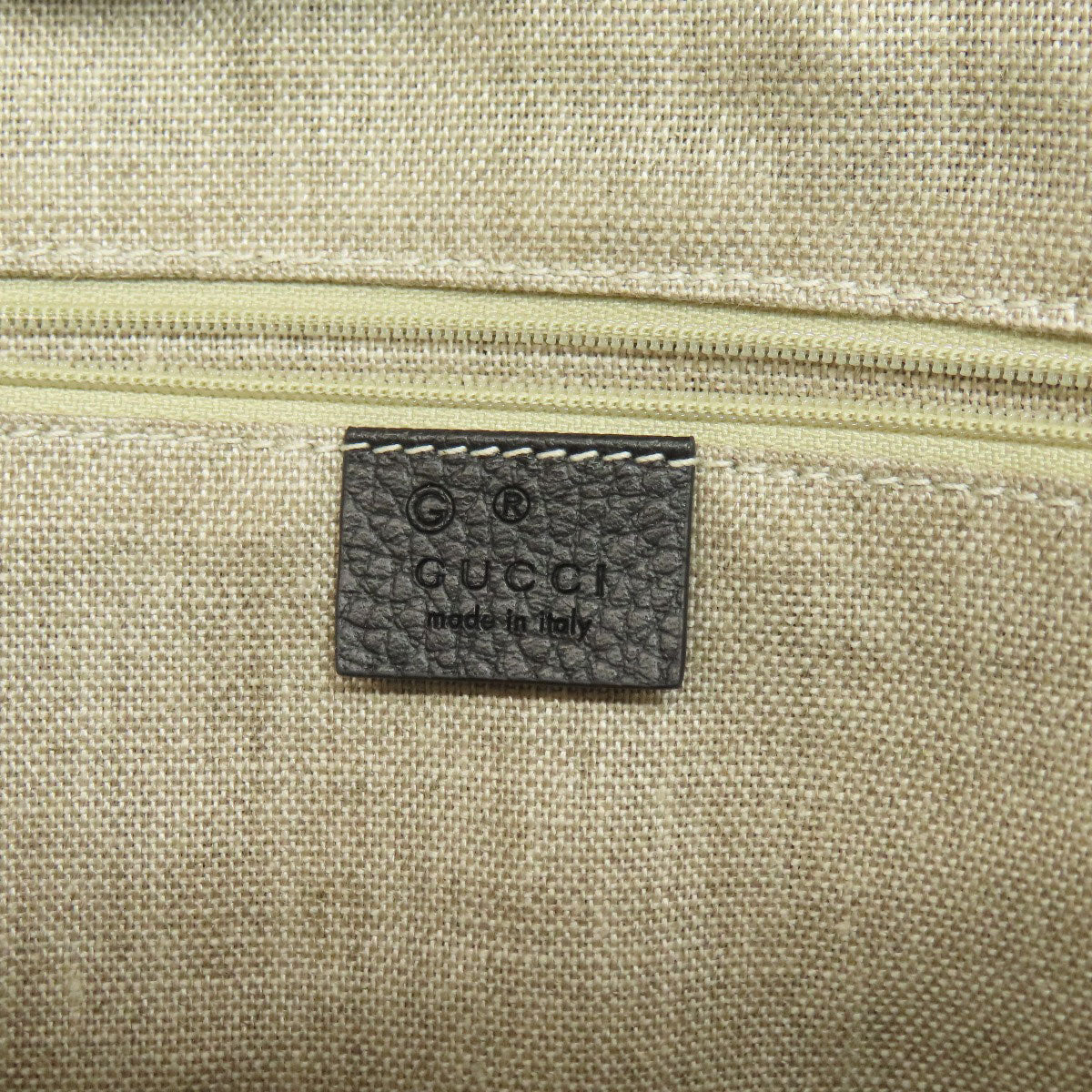 GUCCI Tote Bag 449659 leather black Interlocking G Outlet 2WAY