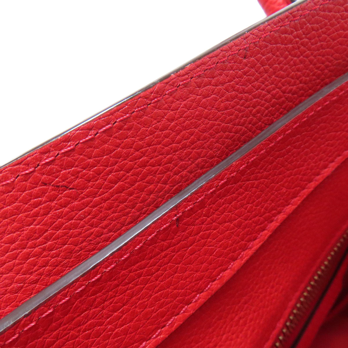 CELINE Handbag Calfskin Red Luggage mini