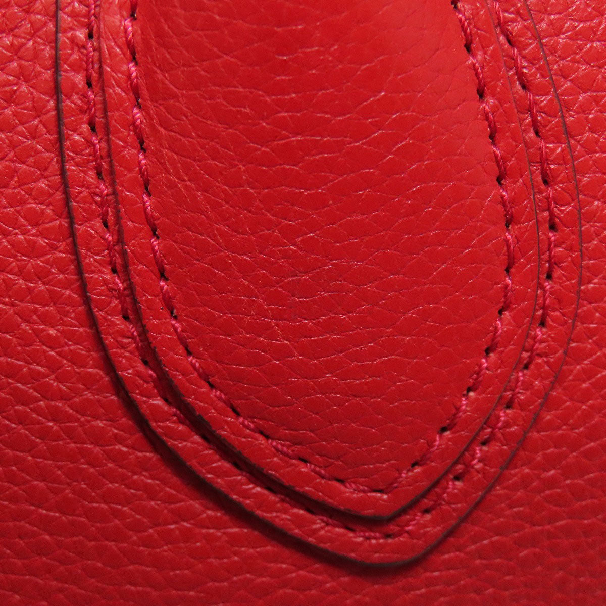 CELINE Handbag Calfskin Red Luggage mini