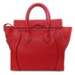 CELINE Handbag Calfskin Red Luggage mini