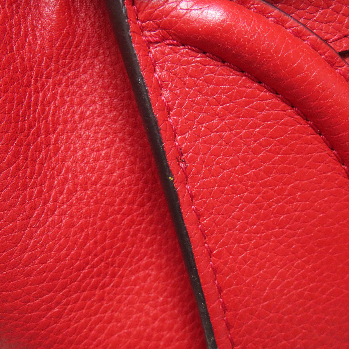 CELINE Handbag Calfskin Red Luggage mini