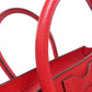 CELINE Handbag Calfskin Red Luggage mini