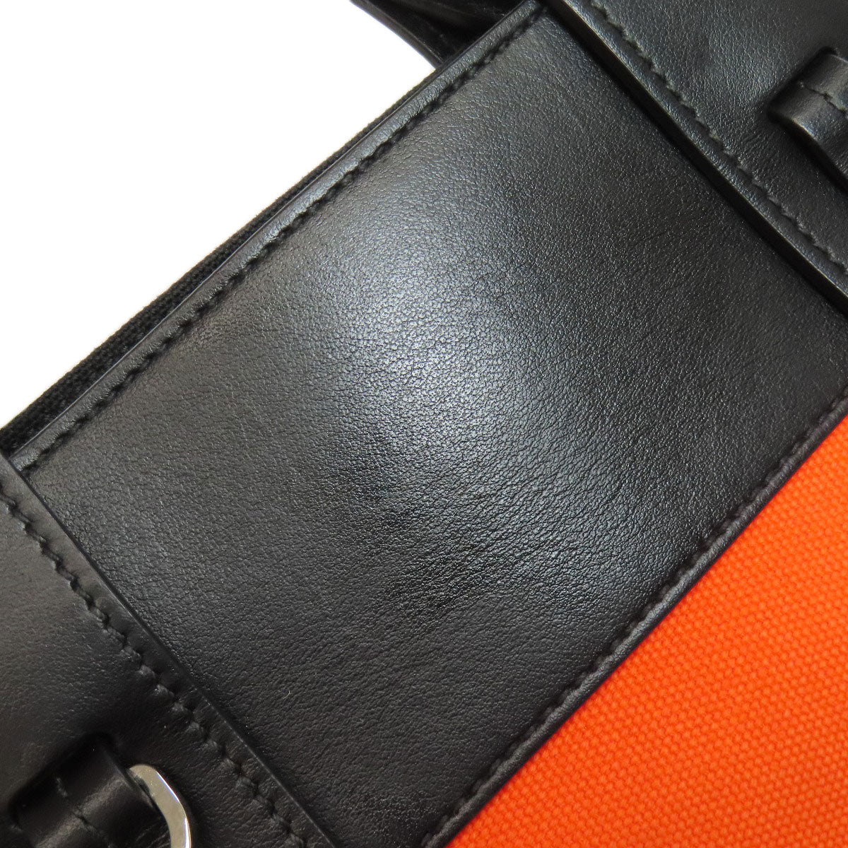 PRADA Handbag canvas Orange Ouverture 2WAY