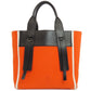 PRADA Handbag canvas Orange Ouverture 2WAY