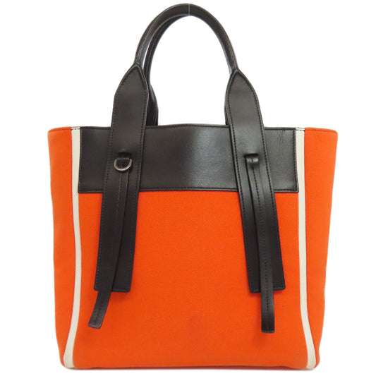 PRADA Handbag canvas Orange Ouverture 2WAY
