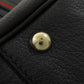 GUCCI Tote Bag 163805 leather black GG Princey Ribbon