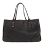 GUCCI Tote Bag 163805 leather black GG Princey Ribbon