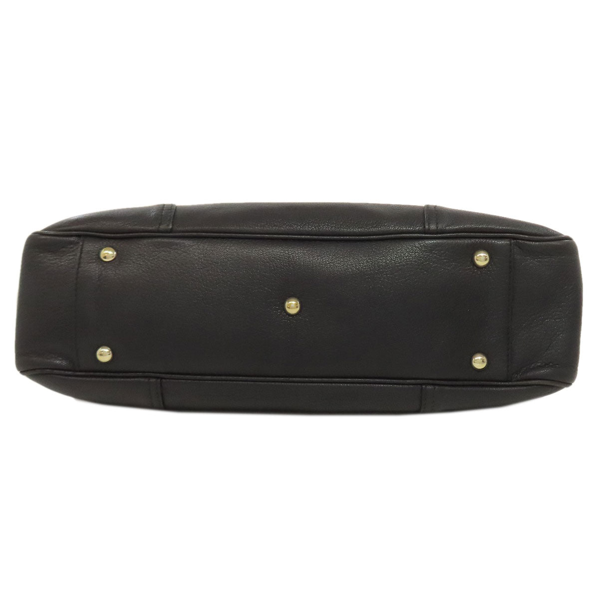 GUCCI Tote Bag 163805 leather black GG Princey Ribbon