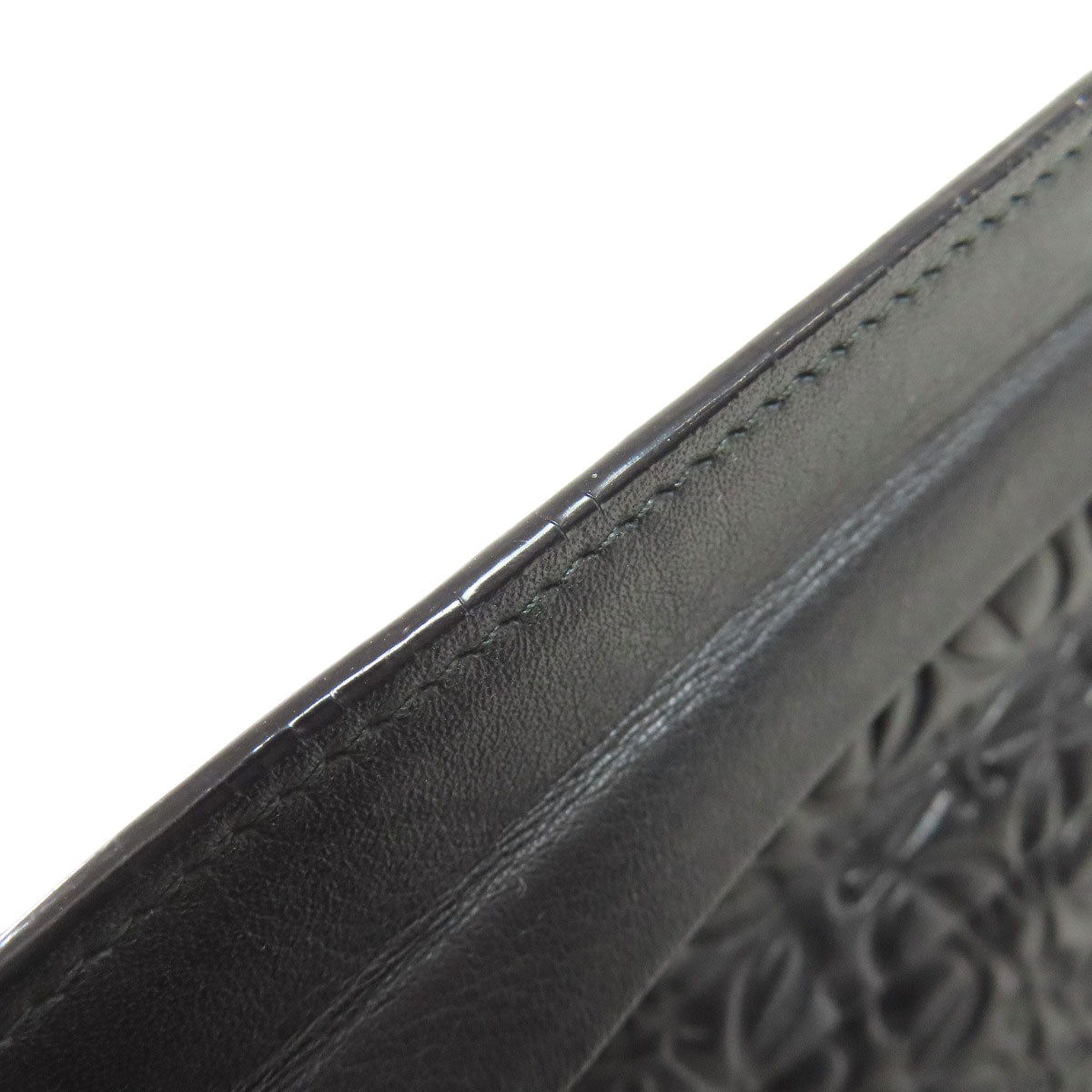 LOEWE Shoulder Bag leather black anagram