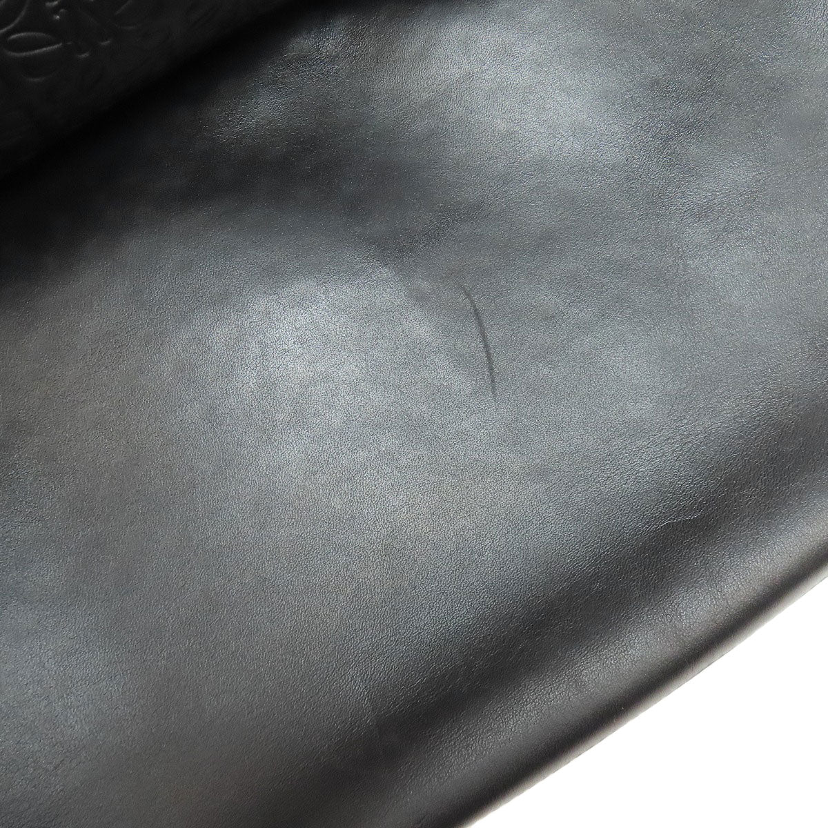 LOEWE Shoulder Bag leather black anagram