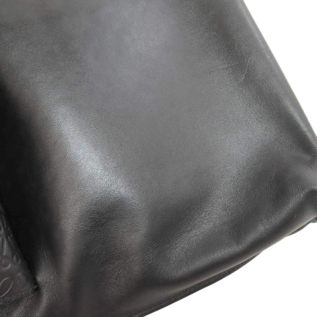 LOEWE Shoulder Bag leather black anagram