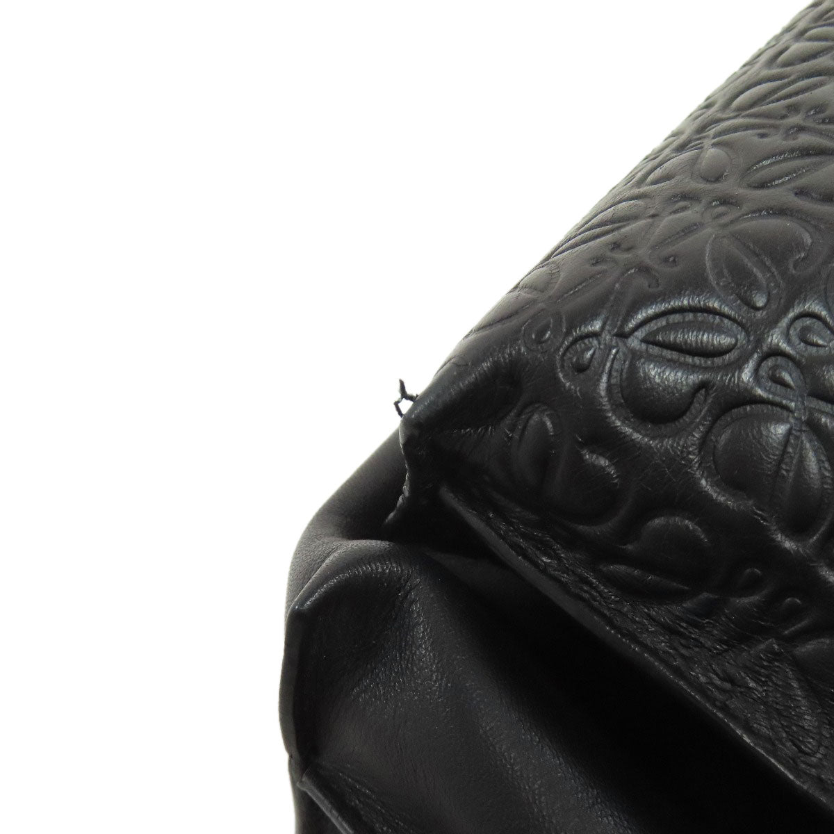 LOEWE Shoulder Bag leather black anagram