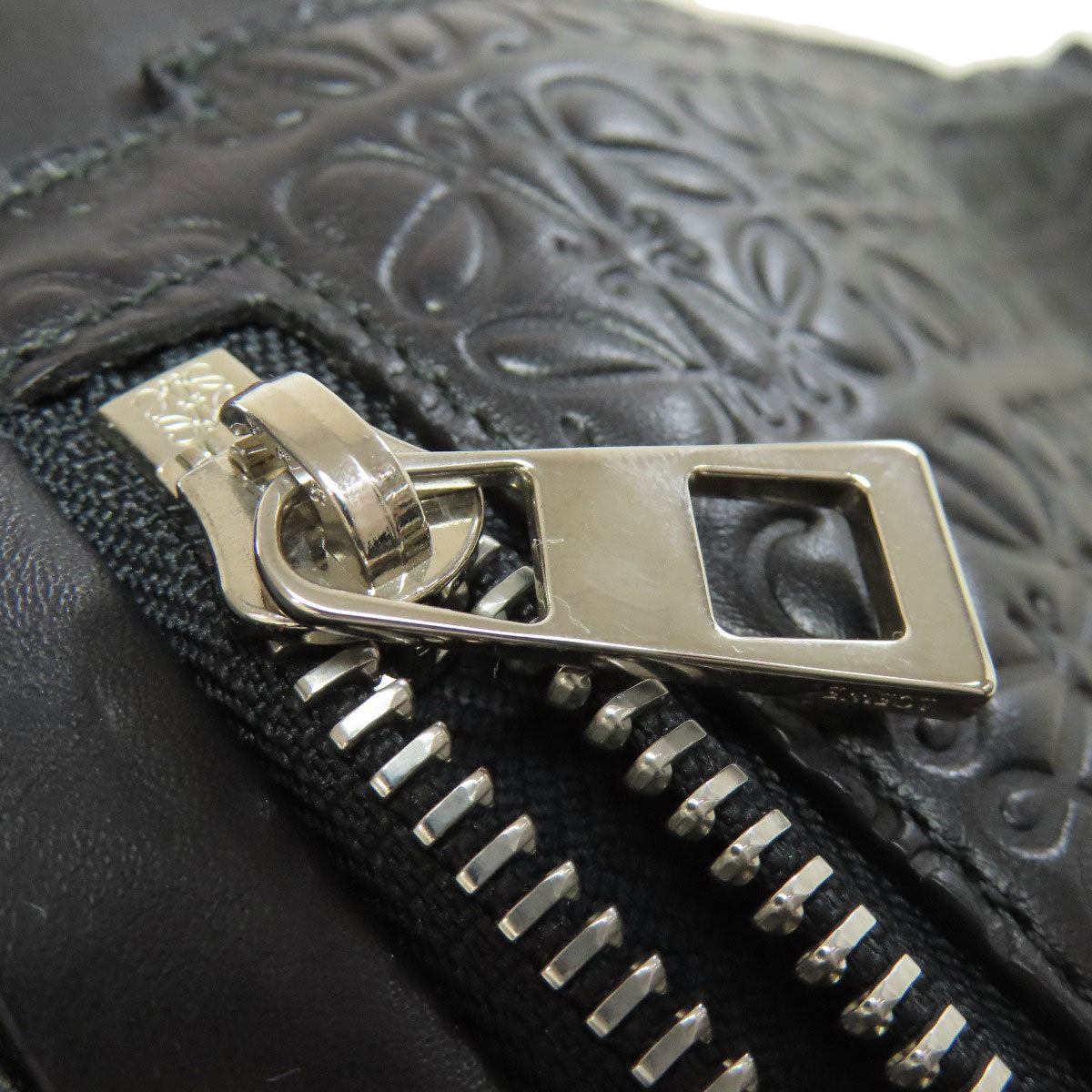 LOEWE Shoulder Bag leather black anagram