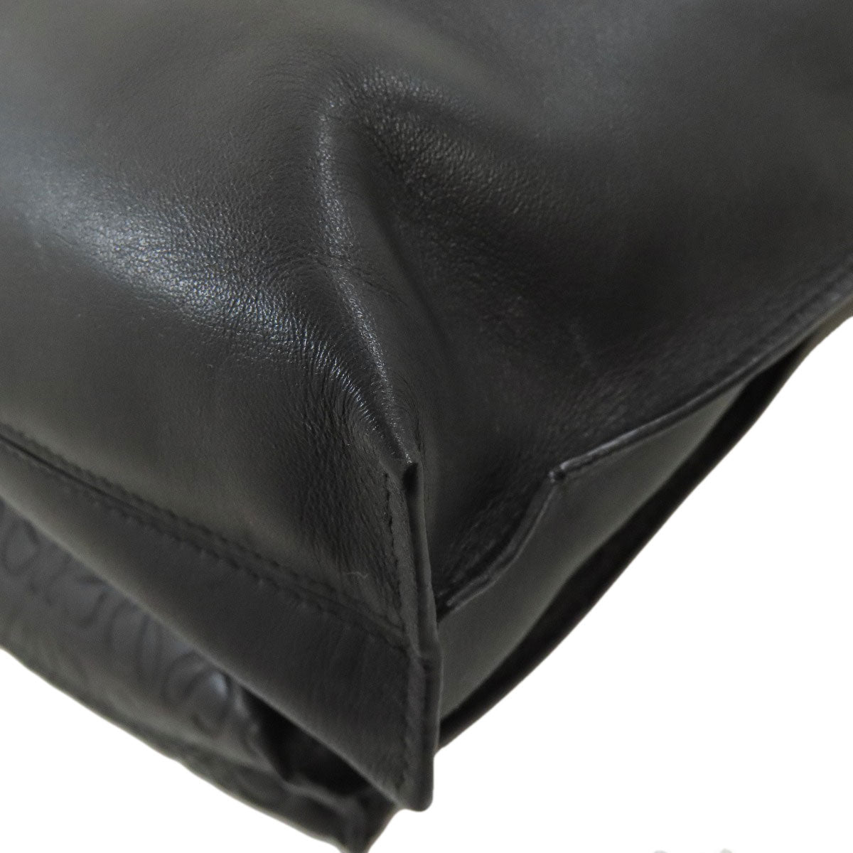 LOEWE Shoulder Bag leather black anagram