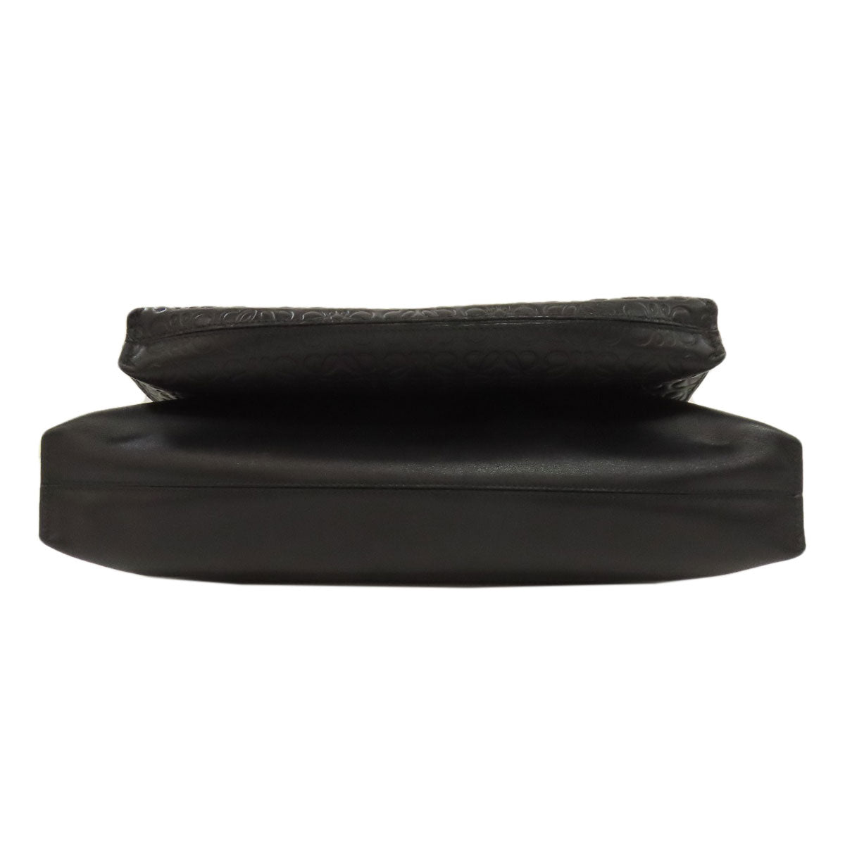 LOEWE Shoulder Bag leather black anagram