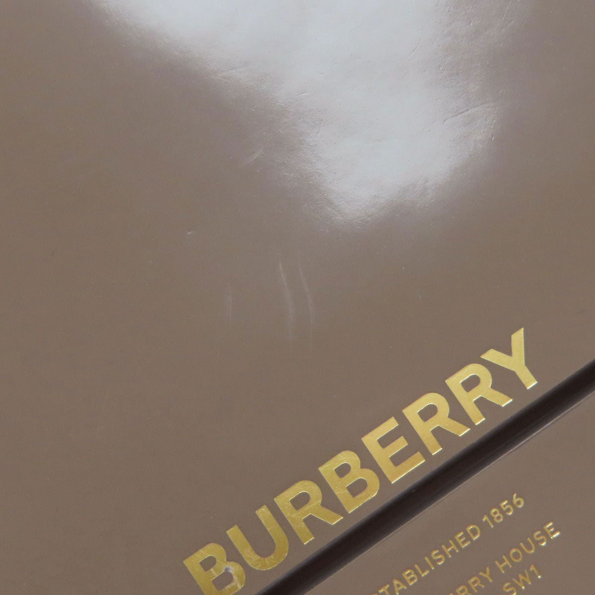 BURBERRY Shoulder Bag enamel gray logo