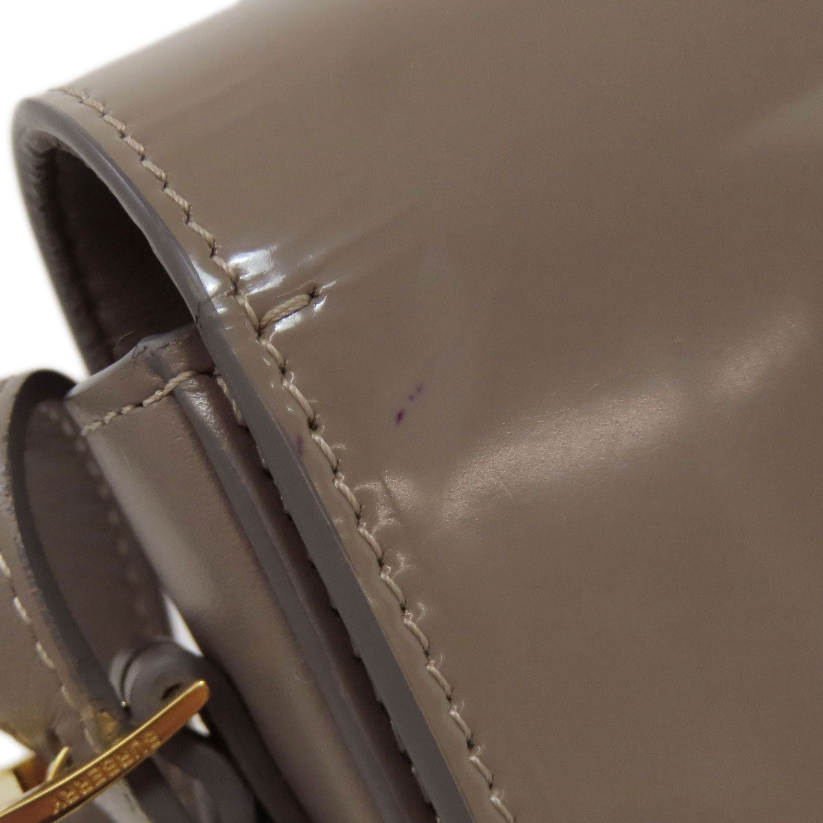 BURBERRY Shoulder Bag enamel gray logo