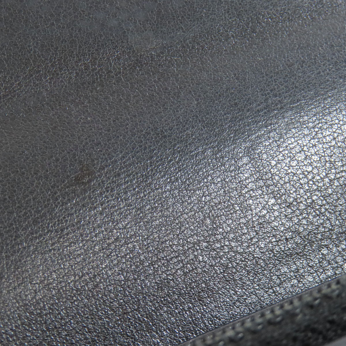 CHANEL Long Wallet Purse Grained Calfskin Skin black COCO Mark SilverMetal