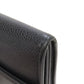 CHANEL Long Wallet Purse Grained Calfskin Skin black COCO Mark SilverMetal