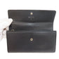 CHANEL Long Wallet Purse Grained Calfskin Skin black COCO Mark SilverMetal