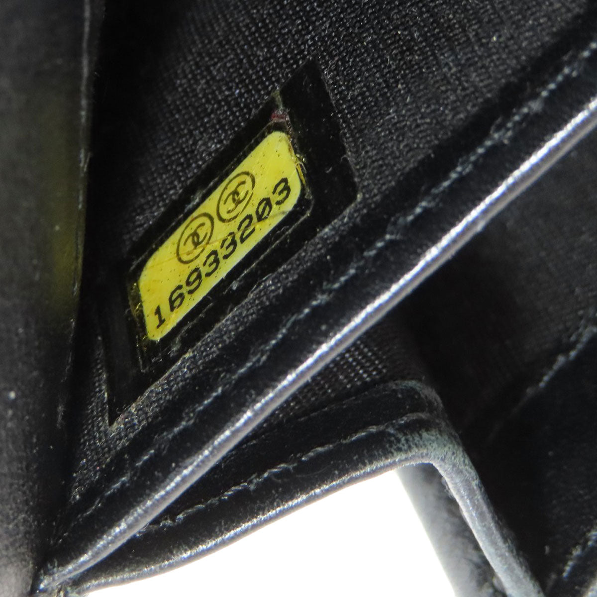 CHANEL Long Wallet Purse Grained Calfskin Skin black COCO Mark SilverMetal