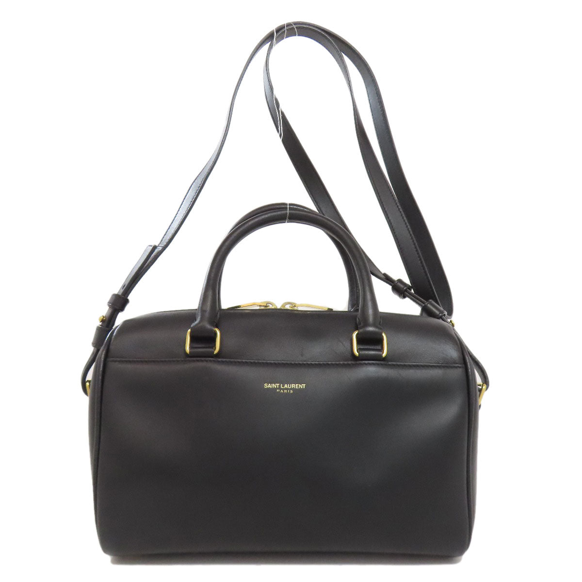 SAINT LAURENT Handbag leather black Baby duffel 2WAY