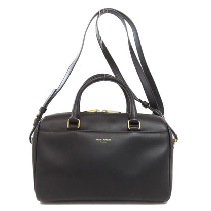 SAINT LAURENT Handbag leather black Baby duffel 2WAY