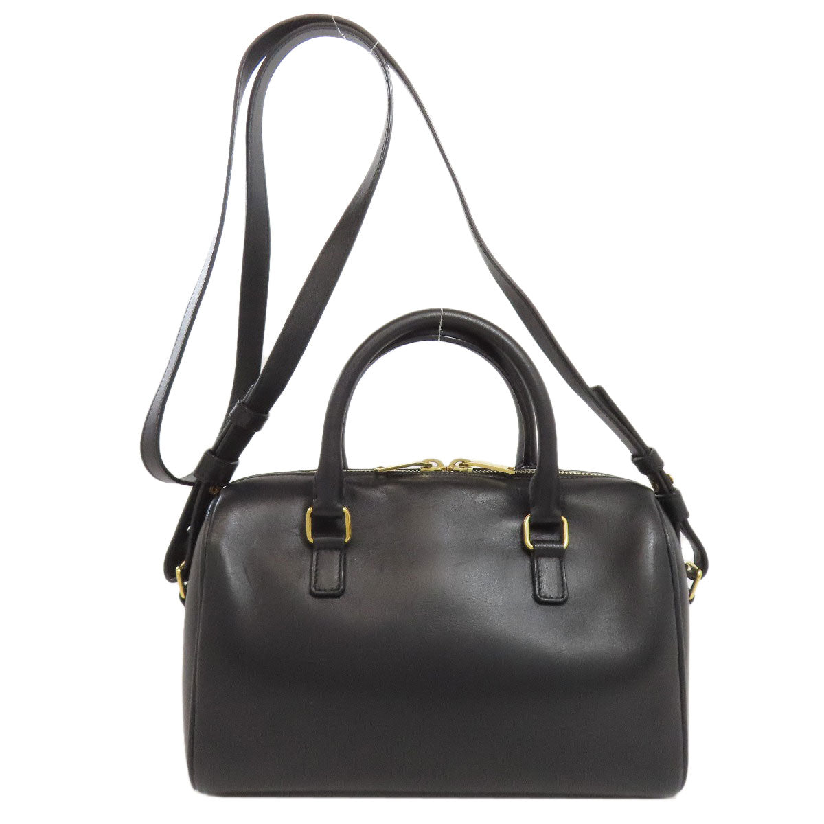 SAINT LAURENT Handbag leather black Baby duffel 2WAY