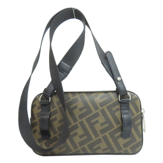 FENDI Shoulder Bag PVC gray Diagonal Camera Bag